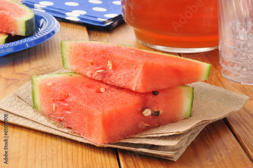 Watermelon slices photo
