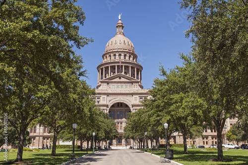 Obraz na płótnie The Texas State Capitol Building in Downtown Austin, Texas w salonie