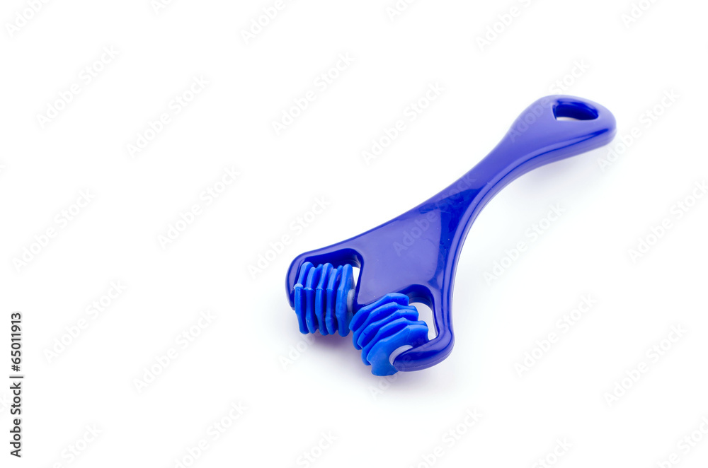 Roller face isolated white background Roller face isolated white background