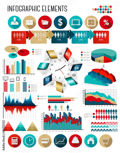 Business infographics template. Vector.