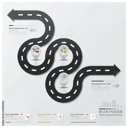Road And Street Business Infographic