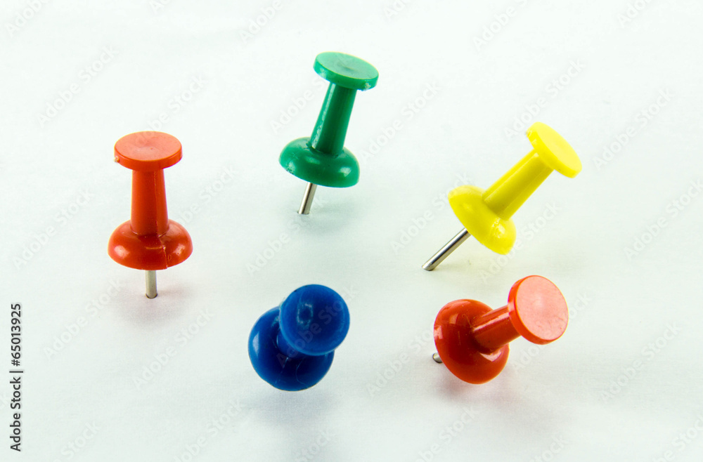 Colored Thumbtacks to remember things to do Colored Thumbtacks to remember things to do