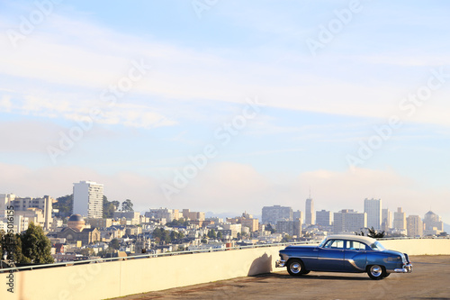 Classic car in San Francisco, CA © vasart