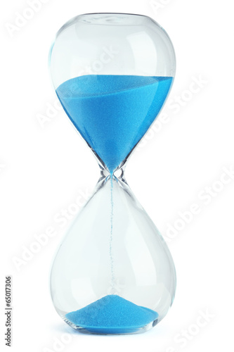 Blue hourglass photo