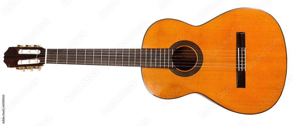Fototapeta premium full view of prime acoustic guitar