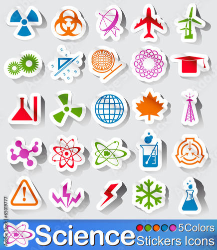 Science stickers icon