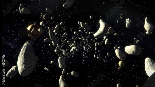 danger, asteroids moving