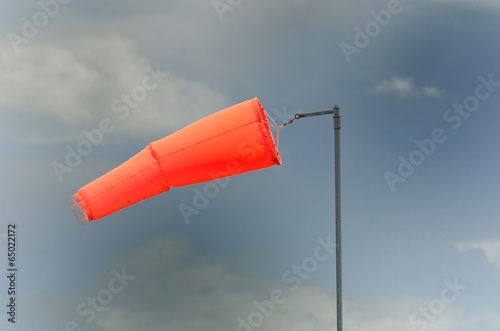 Wind sock with stormy background