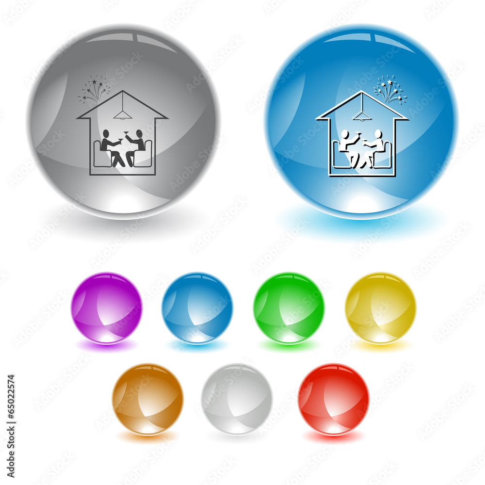 Home celebration. Vector interface element. Home celebration. Vector interface element.