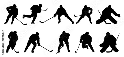 hockey p1 silhouettes