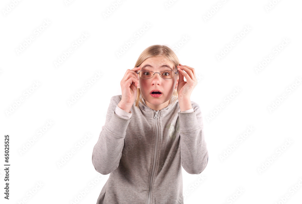 Naklejka premium Wondering girl