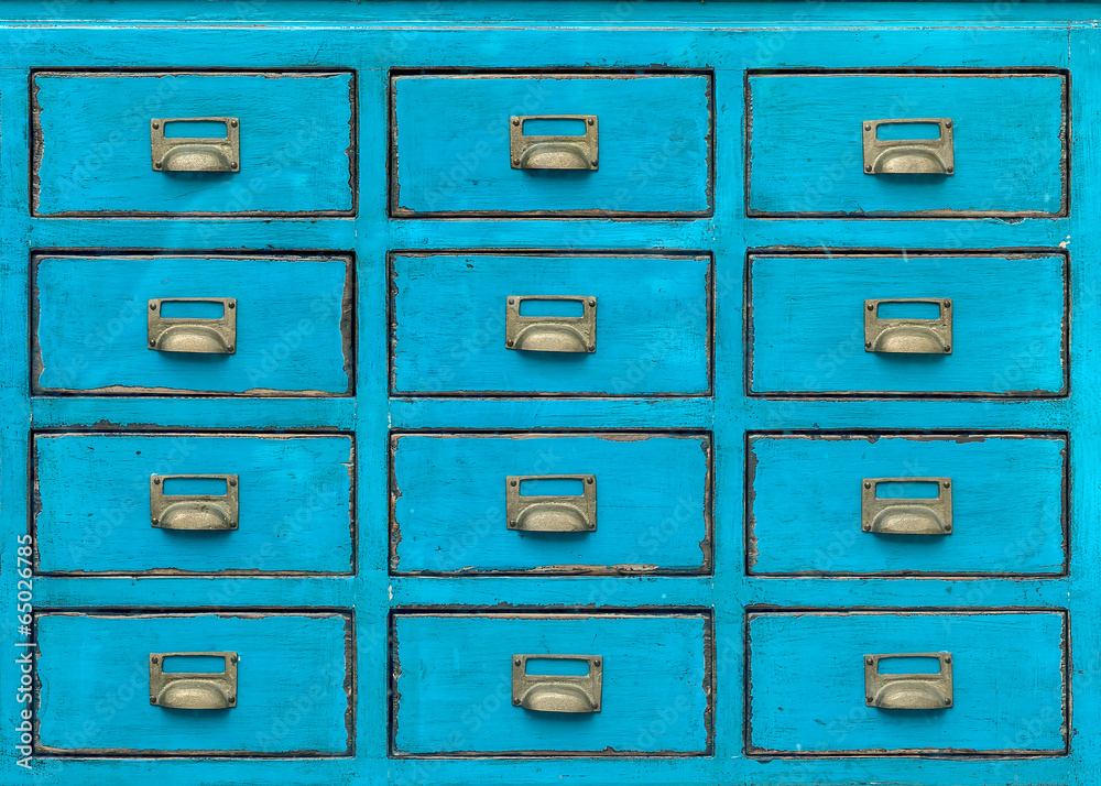 Fototapeta premium Vintage wooden drawer