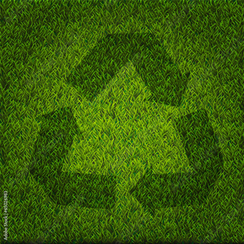 Green recycle Sign