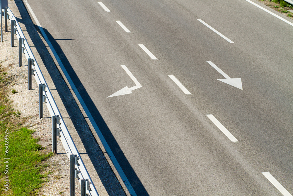 Fototapeta premium empty freeway road