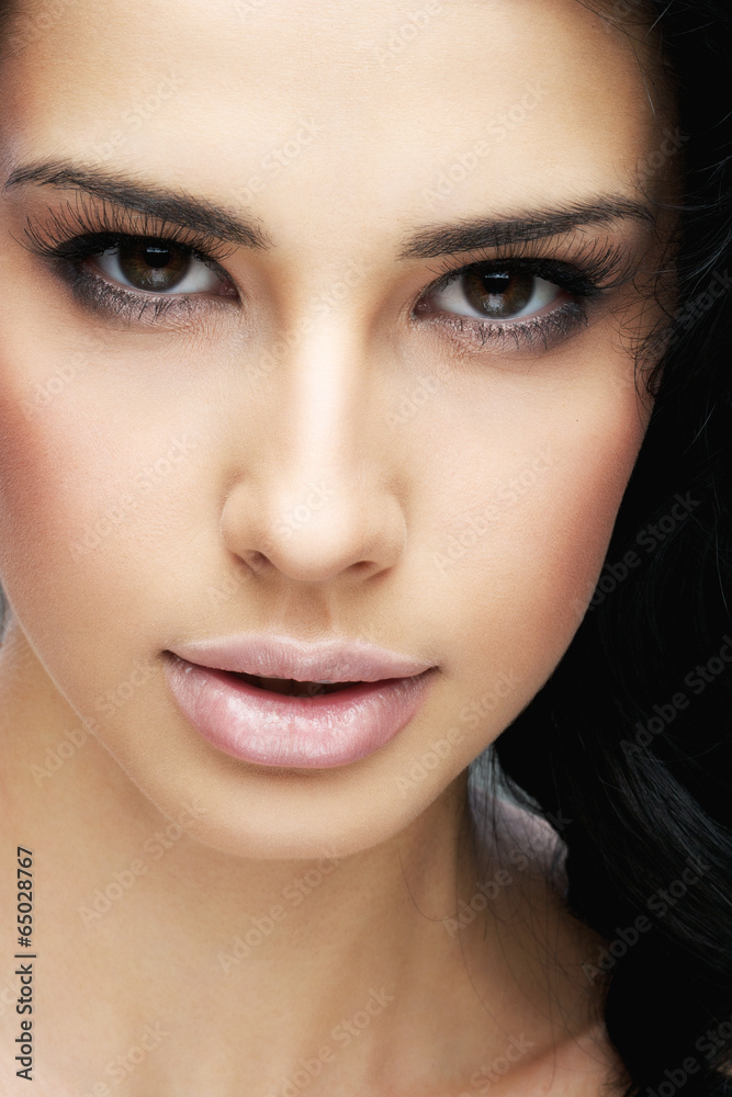 beautiful girl paints the eyes beautiful girl paints the eyes