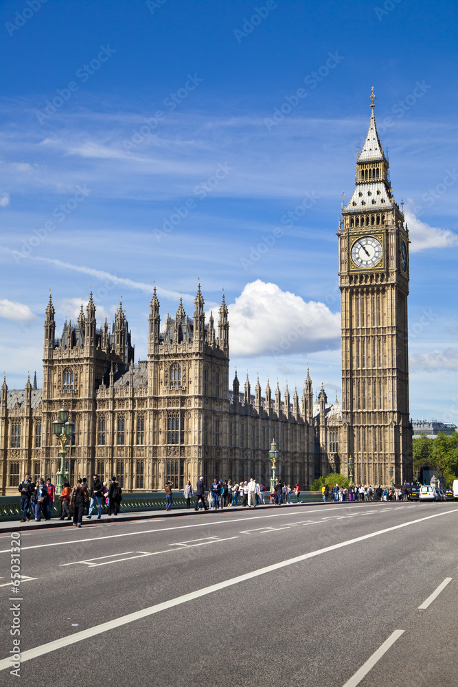 Fototapeta premium Big Ben and Houses of parliament on the river Thames