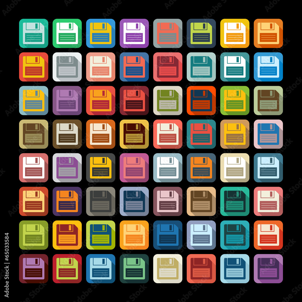 Flat design: floppy Flat design: floppy