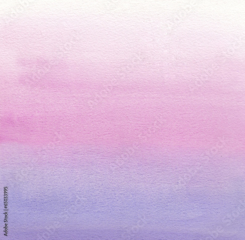 Watercolor painting. White, pink, purple gradient
