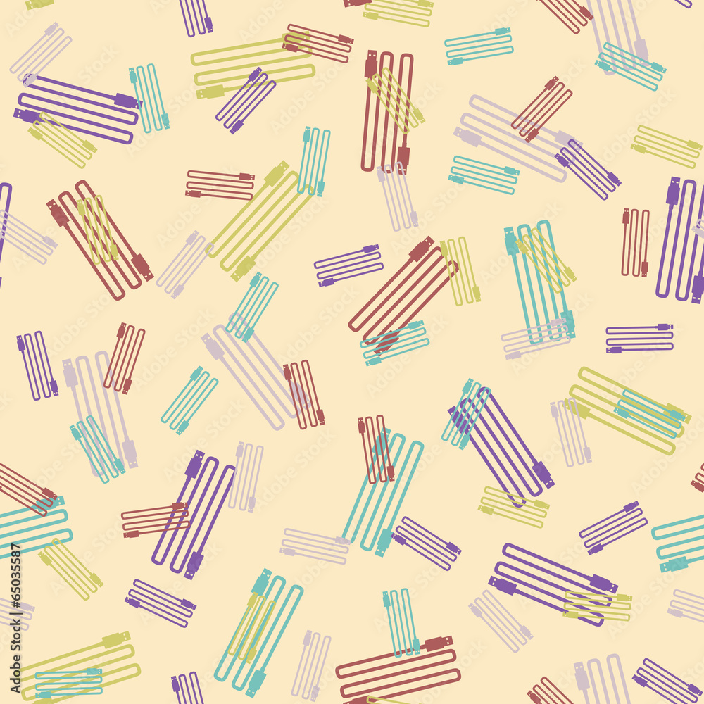 seamless background: usb, plug seamless background: usb, plug