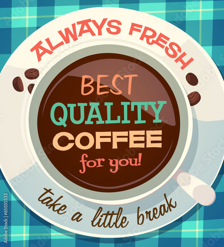 Coffee background. Vector image
