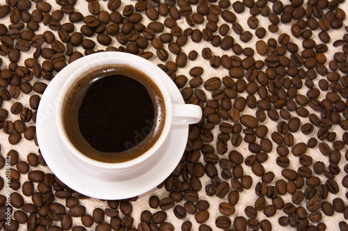 A cup of coffee.