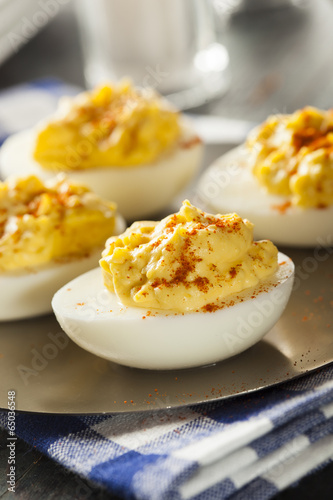 Healthy Deviled Eggs as an Appetizer