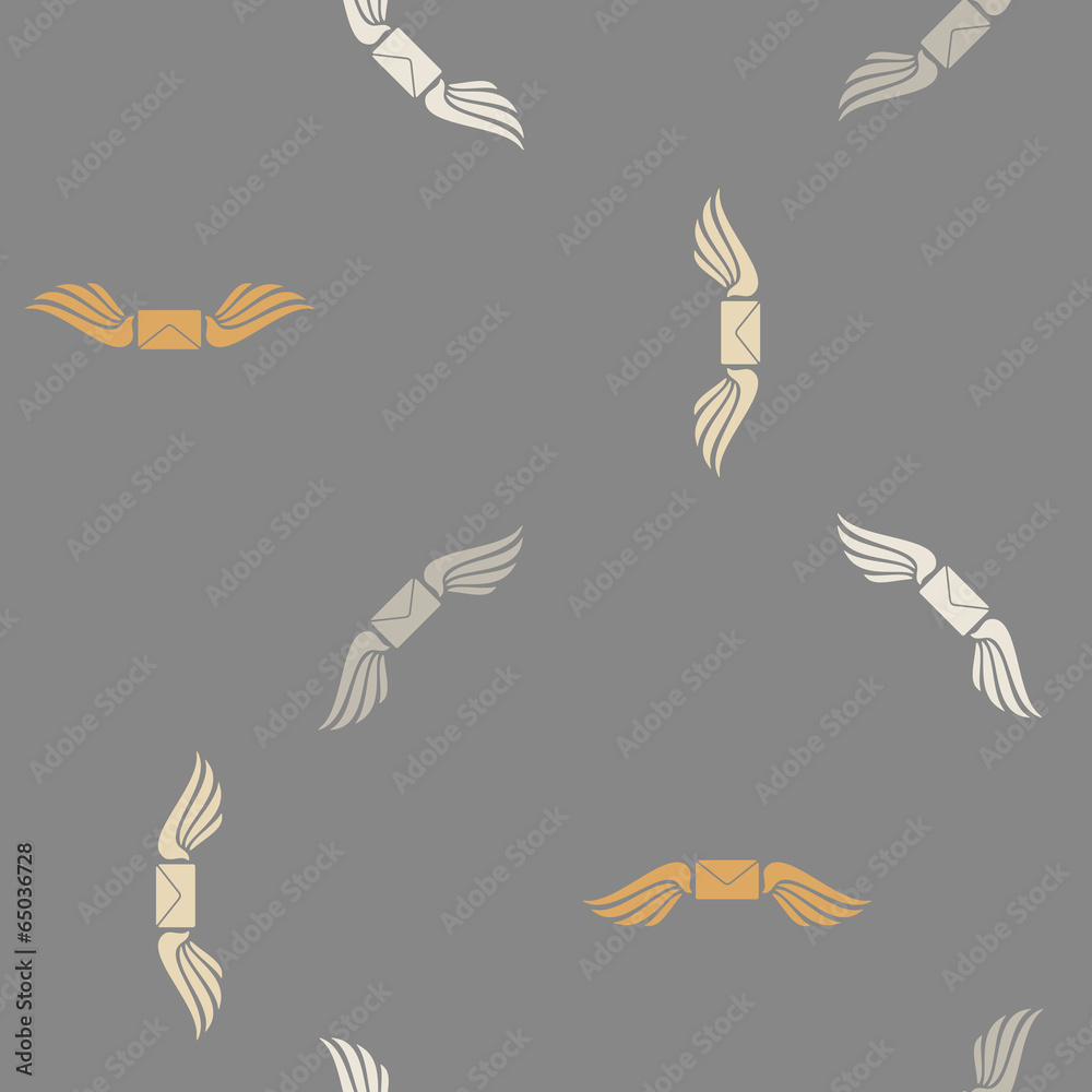 Obraz premium seamless background, wing, angel, envelope