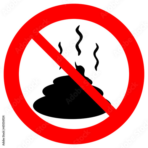No shit sign