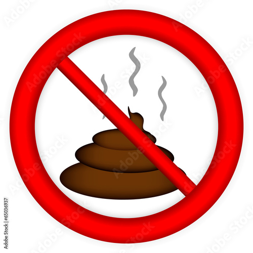 No shit sign