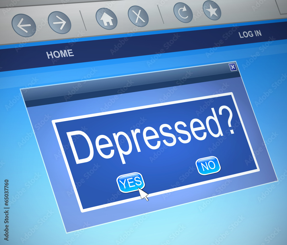 Depressed concept. Depressed concept.
