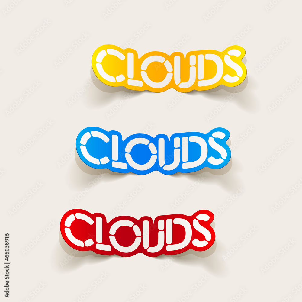 realistic design element: clouds realistic design element: clouds