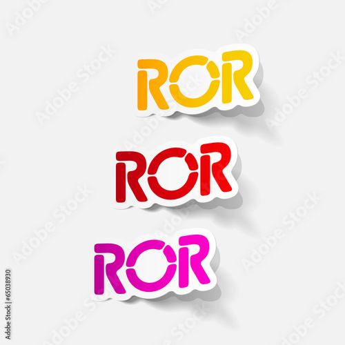realistic design element: ROR