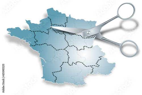France - Redécoupage régional photo