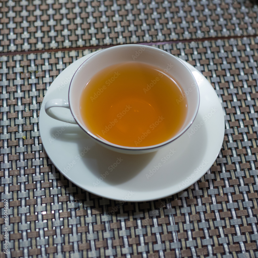 Cup of black tea on the table ready to drink. Cup of black tea on the table ready to drink.