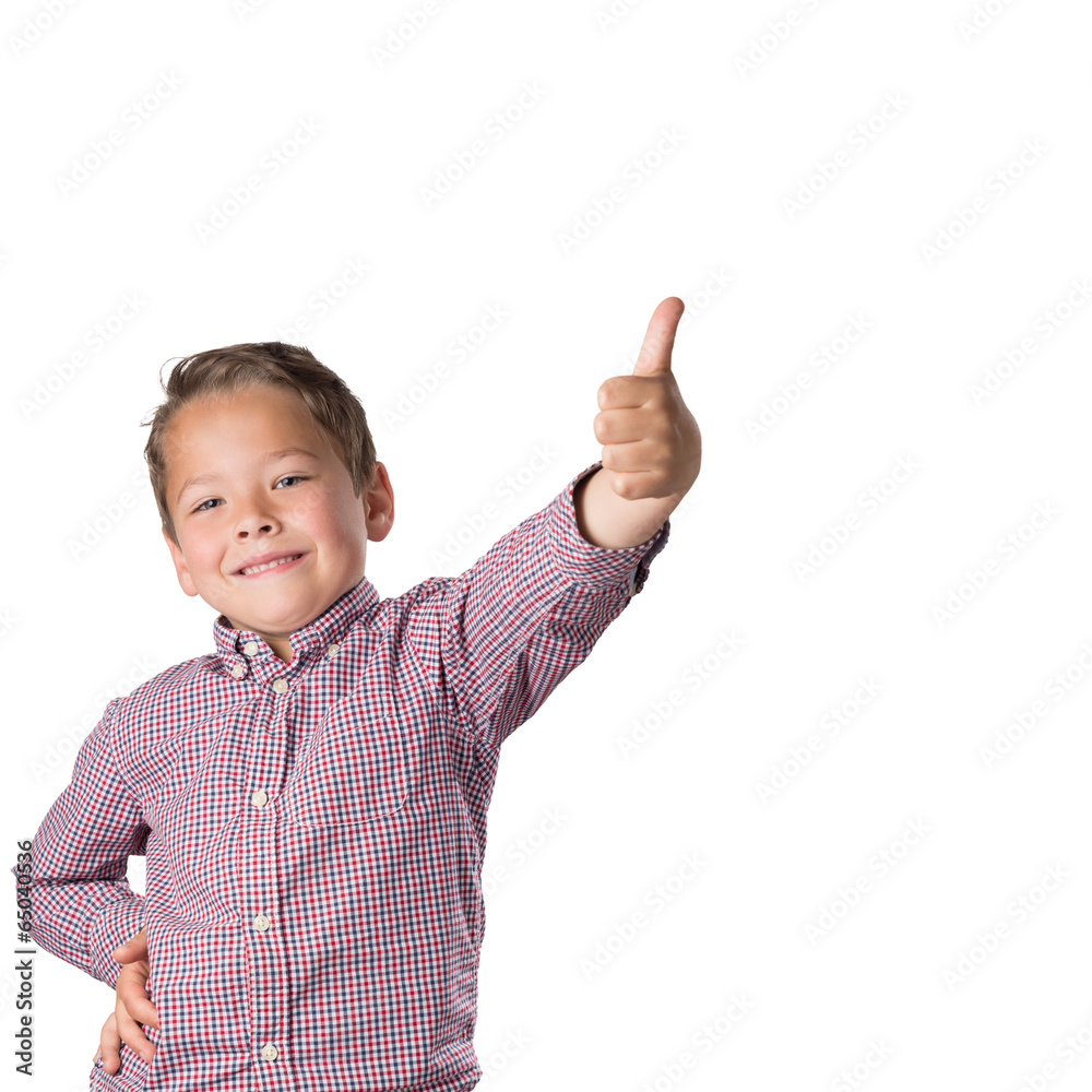 Proud Boy thumb up, isolated Proud Boy thumb up, isolated