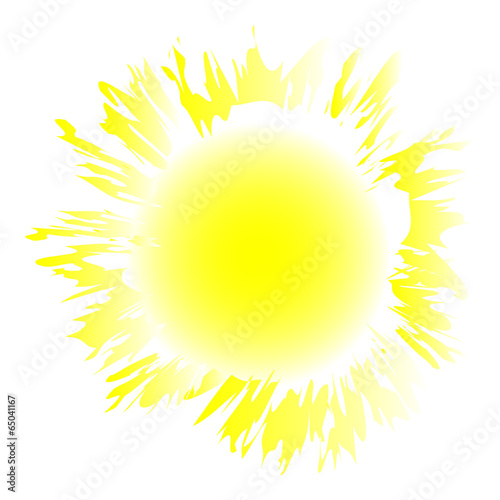 Sonne abstrakt gelb