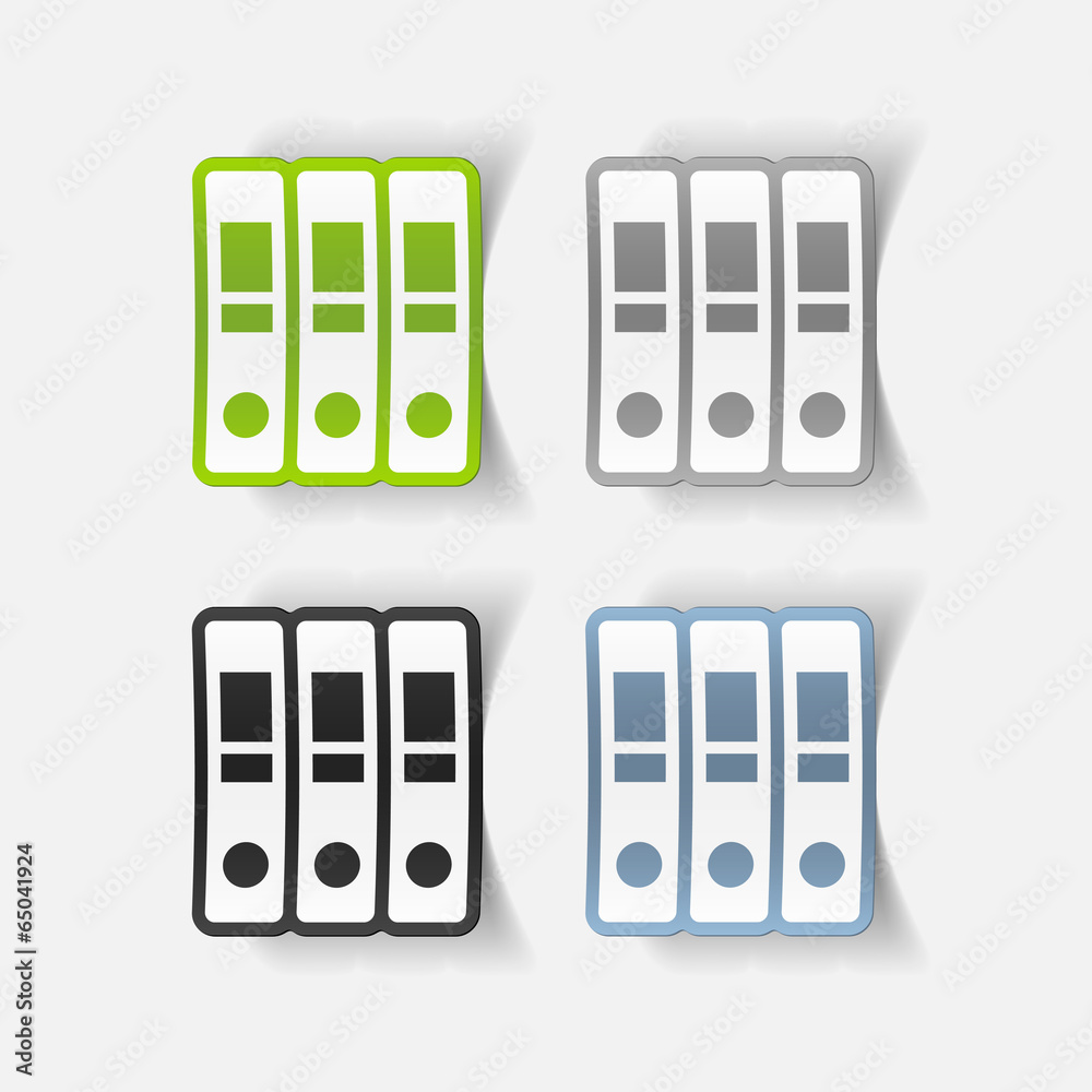 realistic design element: folder