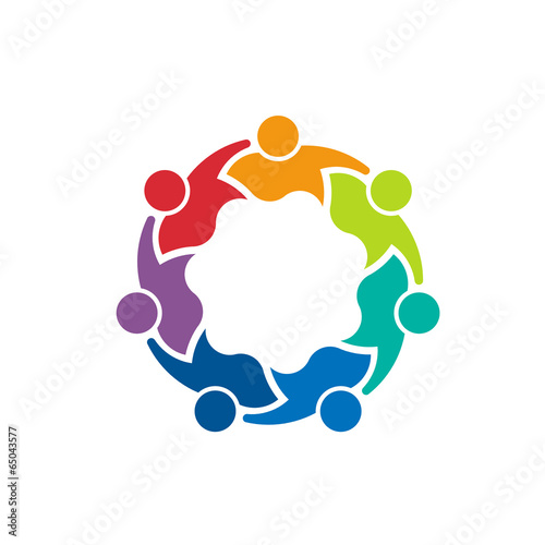 Teammates 7 image. Concept of teamwork logo