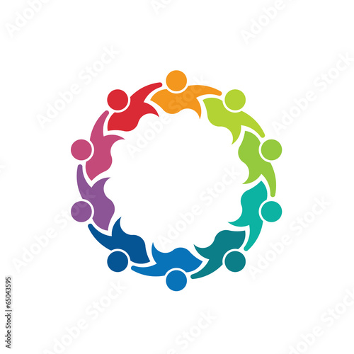 Teammates 10 person image logo