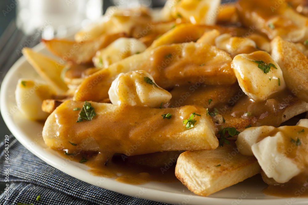 Unhealthy Delicious Poutine with French Fries Unhealthy Delicious Poutine with French Fries