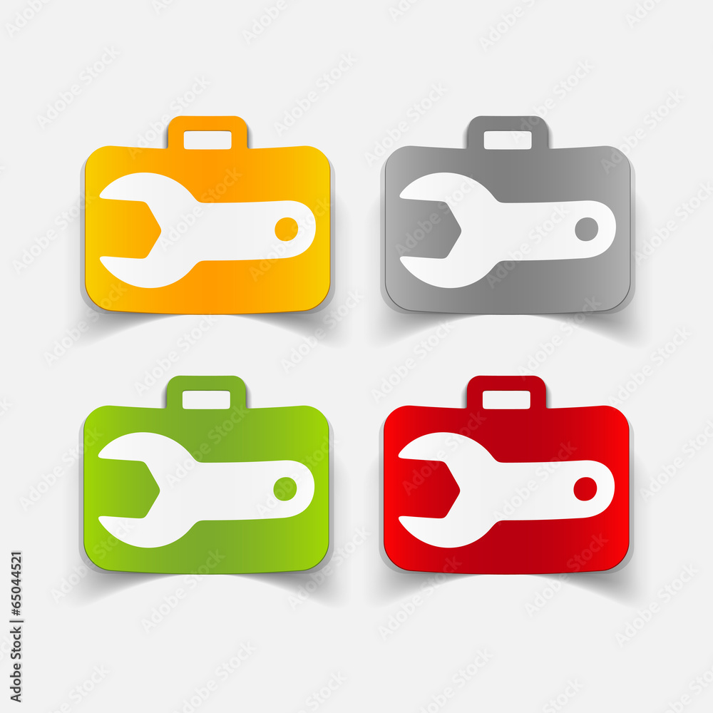 realistic design element: wrench realistic design element: wrench