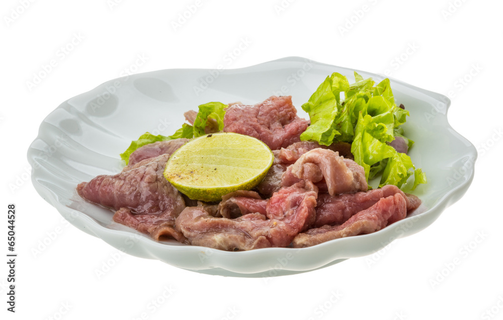 Beef carpaccio