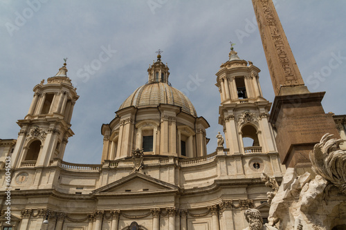 Saint Agnese in Agone in Piazza Navona, Rome, Italy