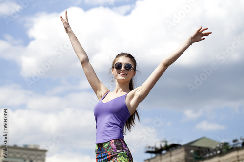Young woman enjoying life