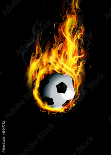 Soccer Ball on Fire