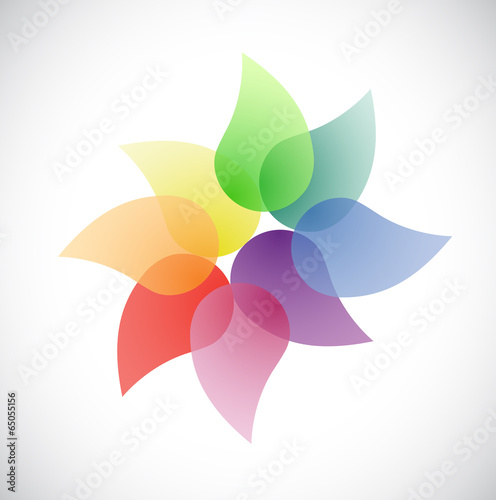colorful leaves and transparency illustration