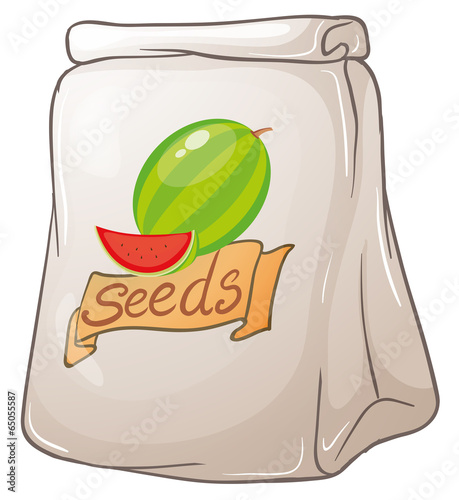 A pack of watermelon seeds
