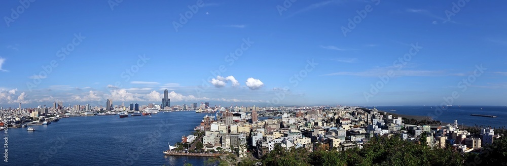 Panorama of Kaohsiung City and Port