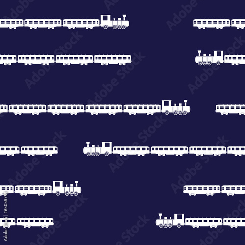 train locomotive and wagon seamless pattern eps10