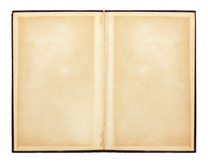 opened book. Old Paper Texture
